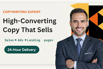 write high converting landing page sales and seo website copy