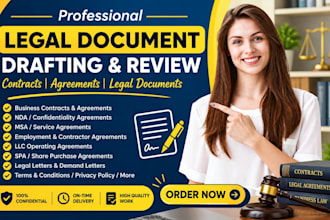 write legal contracts, agreements, nda, terms and conditions and privacy policy