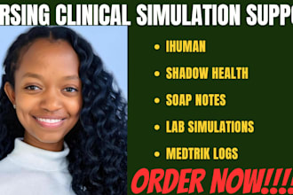 do ihuman , shadowhealth, meditrek logs ,lab simulations nursing tasks