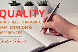 fix apa 7 citations, references, harvard, ieee, ama format