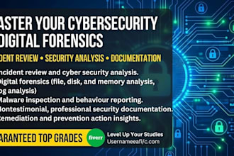 provide cyber security digital forensics malware analysis incident response