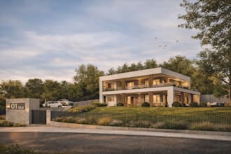 do realistic 3d rendering for architecture