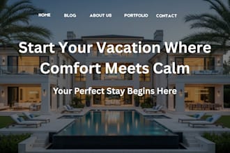 wix vacation rental and short term rental vacation website vacation booking web