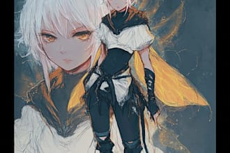 anime character, fanart, and original character