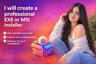 create professional exe msi installer packages custom gui