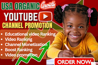 usa kids youtube video  promotion kids educational channel monetization