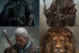 design awesome cartoonish original fantasy characters