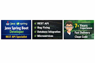 develop java spring boot rest API with database