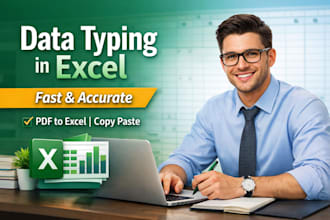 do data typing in excel with  accuracy