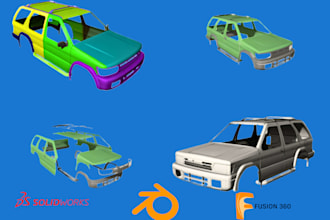 create a 3d printable car model stl for resin and fdm printing