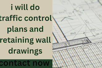 do traffic control plans and retaining wall drawings