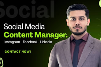 be your social media content manager