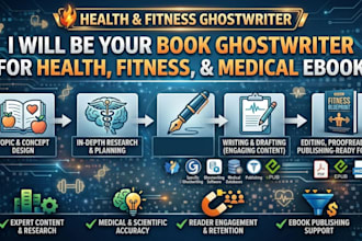 be your medical ebook ghostwriter for health and fitness