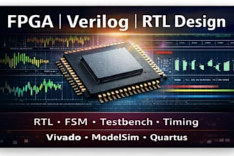 design, simulate, and debug fpga using verilog and rtl