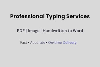 fast and accurate PDF, handwritten, and document typing