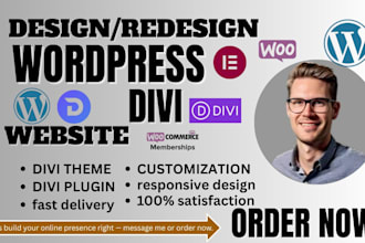 design wordpress landing page or redesign wordpress landing page