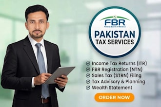 prepare and file your pakistan tax return with fbr