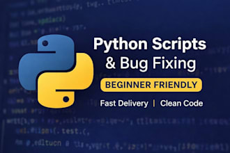 write simple python scripts and fix basic python bugs