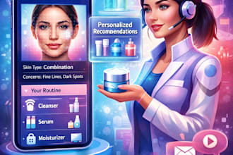 develop ai skincare app, skin routine app, skin product recommendation app