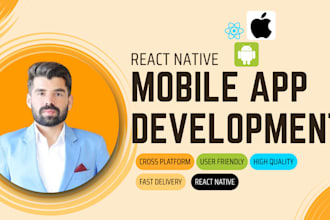 develop a professional react native mobile app