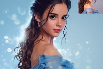 paint your portrait in disney style