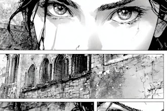 draw a unique comic book page or manga page