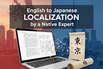 offer natural japanese localization by a native