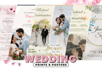 create professional event printables for weddings, birthdays, and parties