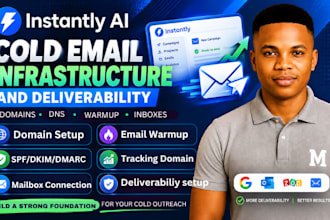 set up instantly ai cold email outreach infrastructure and deliverability