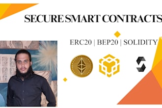 develop a secure erc20 or bep20 smart contract and token