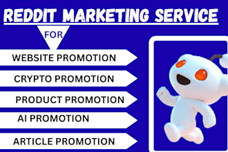 promote business website blog post ai app saas via reddit, instagram marketing