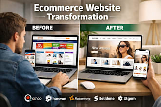 build custom ecommerce business qshop haravan flutterwave shrigo saauzi website