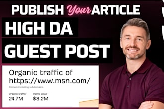 publish SEO articles on high da guest post backlinks premium guest post service