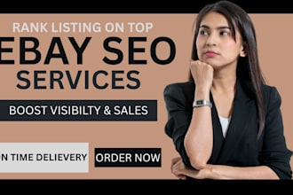 do ebay SEO to rank your listing on top and boost sales