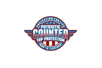 design awesome patriotic counter monogram logo