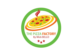 design pizza shop delivery service logo