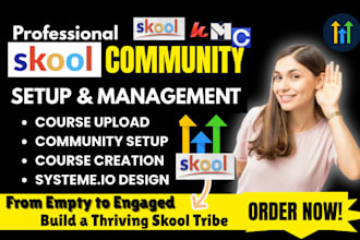 create online course content community setup course pages systeme io designer