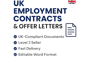 draft a legal UK employment agreement or job offer letter