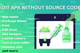 unlock, decompile, edit, recompile apk professionally