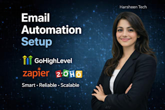 set up email automations using gohighlevel and zapier