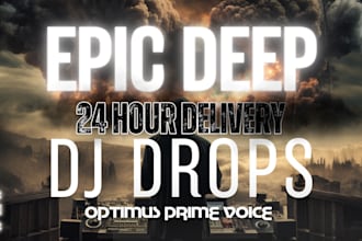 produce deep dj drops within 24h