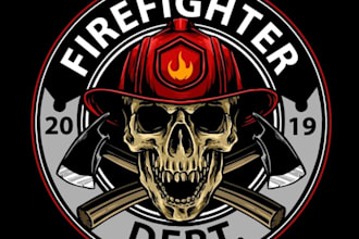 do a awesome modern firefighter logo design