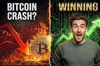 design eye catching youtube thumbnail for finance, crypto, trading and business