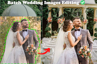 do batch wedding images editing