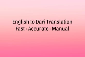 translate english to persian dari accurately