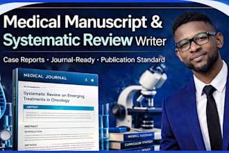 write medical manuscript systematic review and case report