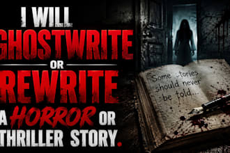 ghostwrite your chilling horror or thriller story