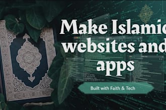 professional islamic app, website development android IOS