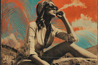 design a vintage retro album cover art or single artwork