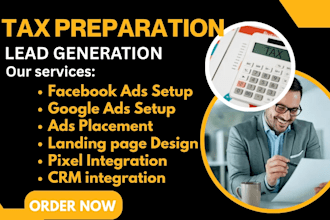 generate me tax preparation tax refund leads income tax leads tax filling leads